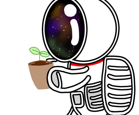 貴方だけの宇宙飛行士描きます 貴方だけの宇宙飛行士を御依頼ください。修正2回まで イメージ2