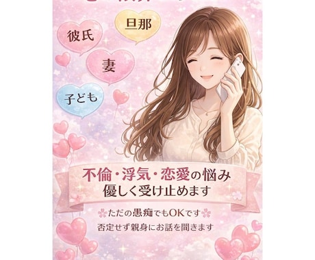 裏切りで壊れそうな心、私が受け止めます 裏切られた痛みは経験した人にしか分からない。何でも話して。 イメージ2