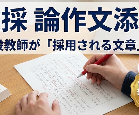 現役教師が教員採用試験の「論作文」を添削します 保健体育科・部活動指導の視点も網羅現場が「採用したい」文章へ イメージ1