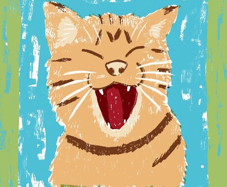 絵本風・主線無しイラストを描けます 主線無しのデフォルメされた人物や動物を描きます イメージ2