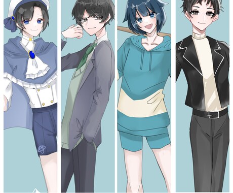2000円で全身とSD立ち絵計２枚作成いたします TRPGプレイヤーやVtuberの方へ イメージ2
