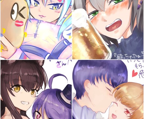 淡くて柔らかい、優しいイラストお描きします YouTube、サムネイル、アイコン等その他活動のお供に！ イメージ2