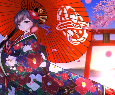 高彩度で美麗なイラストを描かせていただきます 動画用サムネイルなど目を引く一枚が欲しい方へ イメージ1