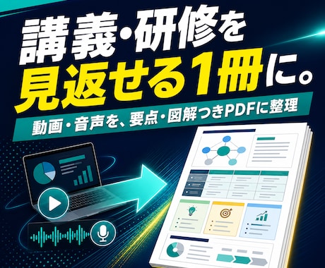 講義・研修をすぐ見返せる復習ガイドPDFにします イメージ1