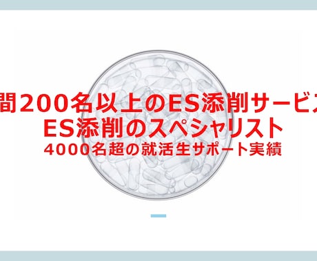 就活ES添削で内定率UP！プロが徹底指導します 年間200名以上の学生をサポート！ES添削のスペシャリスト イメージ1