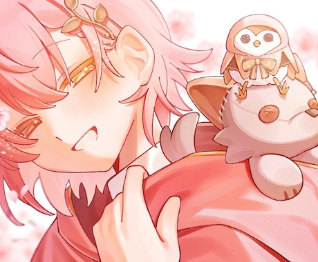 かわいいアイコン、ヘッダー描きます イメージ1