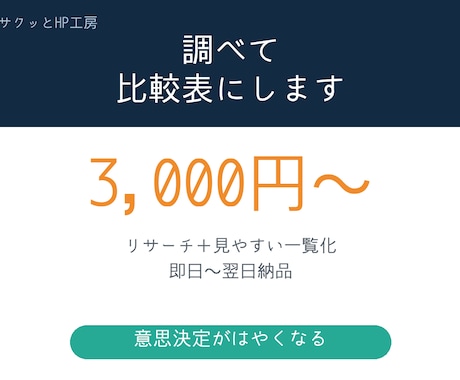 見やすい比較表をリサーチして作成します 候補を調べて表で比較。AIでリサーチして見やすく一覧化 イメージ1