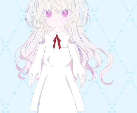 2500円［2名限定］半額で立ち絵描きます ゆるい雰囲気の幼い女の子立ち絵。金額応相談 イメージ1