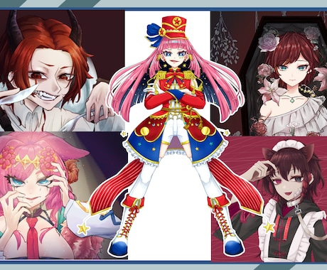 かわいいイラストを作成いたします アイコン・立ち絵・ミニキャラ・一枚絵など受け付けております！ イメージ1