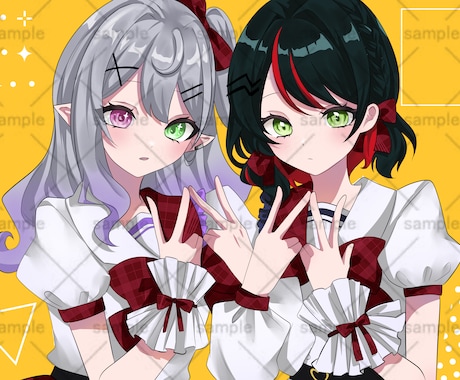 商用OKとびきり可愛い！イラストお描きします 透明感のあるゲームやアニメのようなイラストをお届け！ イメージ2
