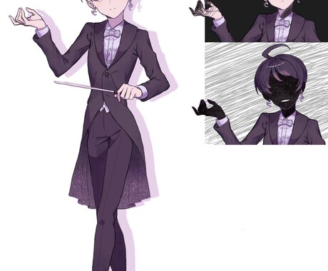 あなたのオリジナルキャラ全身たち絵描きます Trpgや動画などで使える立ち絵を描きます。 イメージ2
