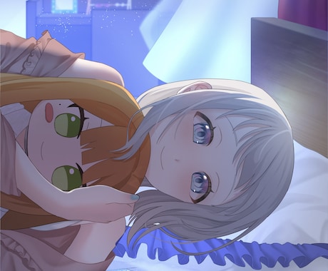 VTuber様、活動者様用イラスト制作します 動画のサムネイルや一枚絵が得意です！お気軽にご相談ください！ イメージ2