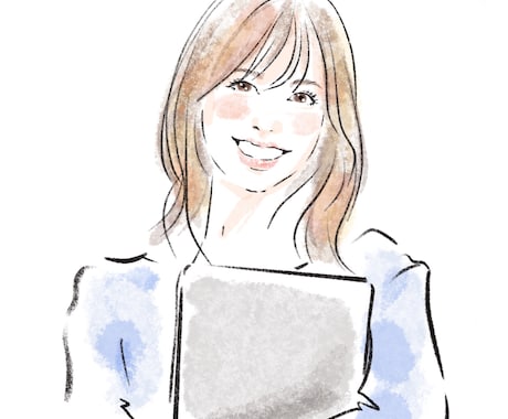 SNSや名刺に最適！優しく綺麗な似顔絵描きます イメージ1