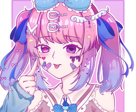可愛いさ100%のアニメアイコンをお描きします 男の子、ミニキャラも！VTuberさん○　オーダーメイド○ イメージ1
