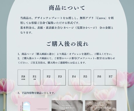 スマホ完結◎選べる結婚式プロフィールブック作れます 【モニター価格】Canva操作加工ガイド・入稿ガイド付き イメージ2