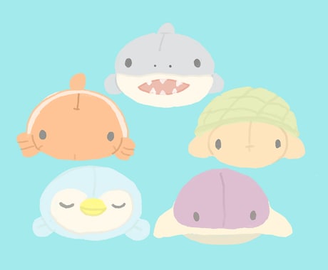 動物|食べ物|マスコットキャラ|POP描きます ぬくもり感のあるイラストであなたのおもいを形にします！ イメージ2