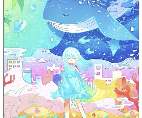 イラスト、MV動画のイラストなど受け付けております 謎生物や海モチーフのイラストを書くのが好きです イメージ2