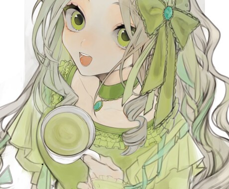 アイコンイラスト・立ち絵・一枚絵制作します ゴシック/ロリィタ/幻想的な一枚を イメージ1