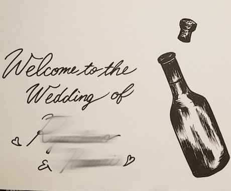 結婚式等のウェルカムボード作成致します 一生の思い出になる様なボードを作成致します イメージ2