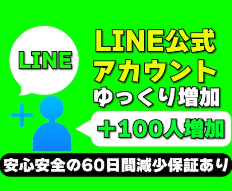 LINE公式アカウントの友だちを増やします LINEお友達+100人を高品質＆格安で拡散 イメージ1