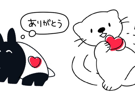 商用OK！】シンプルで可愛いイラスト描きます ◆SNS/WEB/チラシなどのワンポイントにも◎ イメージ2