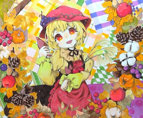 東方のアナログイラストを描きます 世界に1つのアナログの形で、お好みの東方のキャラをお届け！ イメージ2