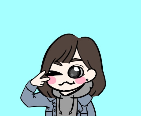 ぱっちりお目目の可愛い似顔絵描かせていただきます InstagramやLINEのアイコンなどに！ イメージ1