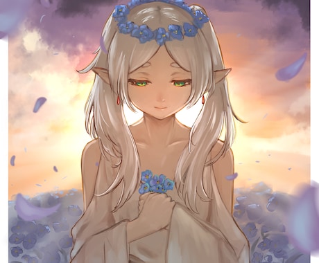 とにかく顔が良いイラスト制作します SNSアイコン、web小説の表紙、音楽や動画用の絵などなど！ イメージ1