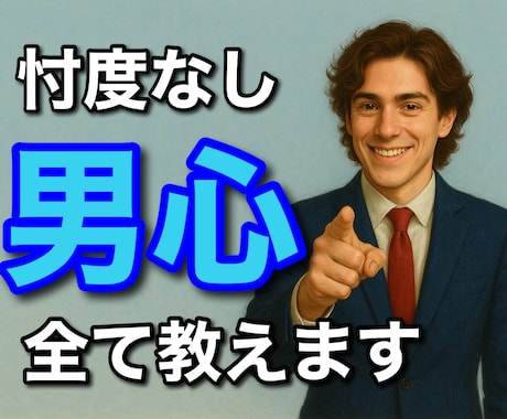 忖度なし！男心の全てをお教えします 数多の女性を口説き、騙したからこそ伝えられるリアルがあります イメージ1
