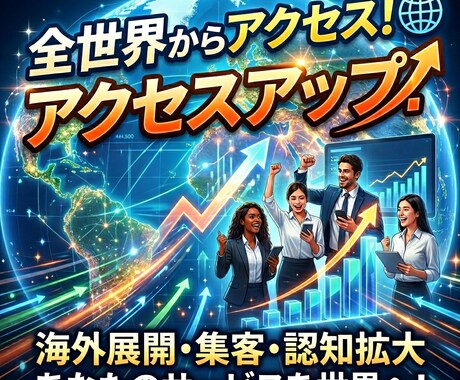 コスパ最強全世界から1日約1,000PV送ります 世界各国からのアクセスが欲しい方に イメージ1