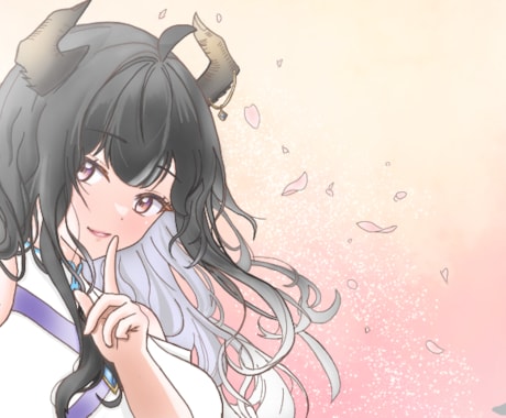 イラスト作成致します 1枚絵、配信用サムネや歌ってみた動画のサムネ等 イメージ1