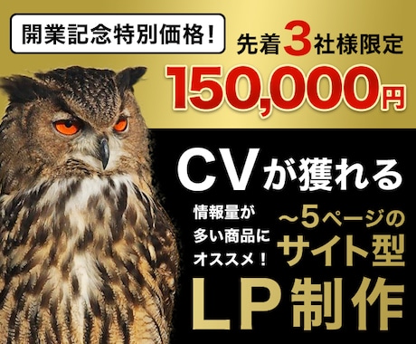 CVが獲れる！5ページまでのLPを制作します 成果につながるランディングページをご提供 イメージ1