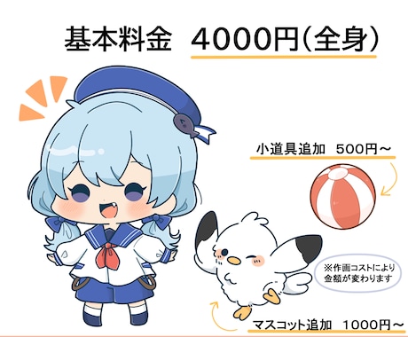 可愛いミニキャラ、デフォルメイラスト作成します アイコンやサムネイル、グッズなどにおすすめです！ イメージ2