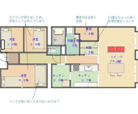 間取り、これでいいのかな…コスパ間取りを提案します ライフスタイルに合わせながら無駄を極限まで減らした間取りを イメージ2