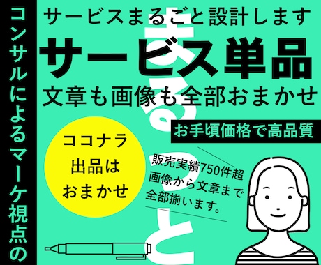 売れる構造から設計するサービス文＋サムネ作成します 企画×分析×設計｜選ばれる理由を形にします❣️ イメージ1