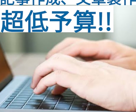 依頼された内容で記事を書きます 低予算で高品質な記事を作れる！ イメージ1