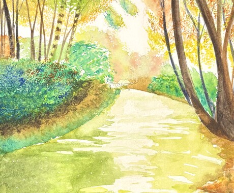 透明水彩でほっこり優しい風景を描きます やわらかな水彩で描く、心に残る風景画 イメージ2