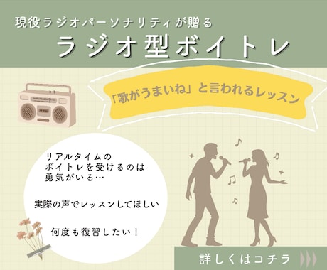 言葉のプロがあなた専用ラジオで歌のボイトレします イメージ1