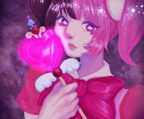 厚塗りイラスト制作します 病んでいる雰囲気メインに制作します! イメージ2