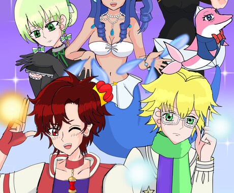 1枚絵のイラストを製作します 80~90年代風のレトロなイラストを描きます イメージ1