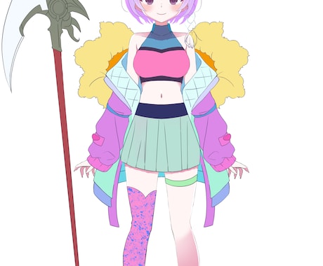 Vtuber立ち絵／IRIAM対応イラスト描きます 配信や実況を彩る！可愛いキャラをオリジナル制作 イメージ2