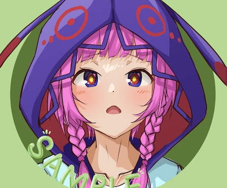 女性キャラアイコン用イラスト描かせていただきます アニメキャラやオリジナルキャライラストを制作可能です イメージ2