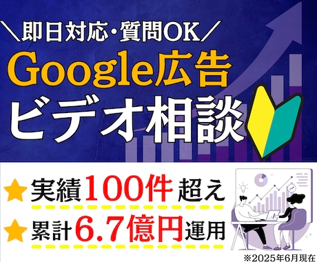 ビデオ通話！Google広告の疑問に何でも答えます 施策提案・改善提案・成果計測・運用指導を行うコンサルティング イメージ1