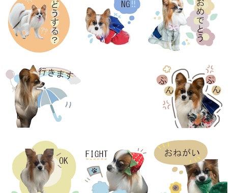 スタンプ16個好きな写真でLINEスタンプ作ります スタンプ16個！何度でも修正可能♪世界に1つだけのスタンプ＊ イメージ2