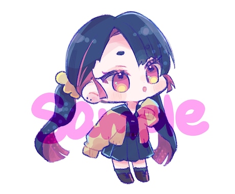 商用利用込み！ミニキャライラスト描きます アイコン、サムネイルなどにもご利用いただけます イメージ2