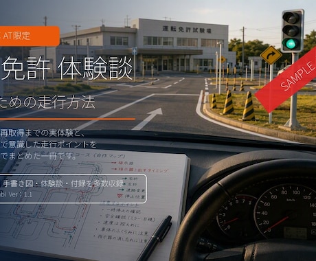 自動車運転免許　一発試験の体験談とコツを公開します 。免許失効された方必見！教習所に通い直すより一発試験がお勧め イメージ1