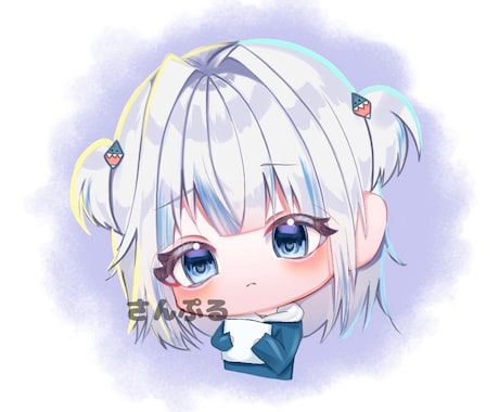 修正無料！かわいいちびキャラ描きます きらきら【可愛い】女の子を描きます♪