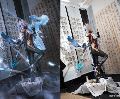 Cosplay画像修正・加工・合成できますます 顔の修正。エフェクト追加など写真をアニメに近づける イメージ1