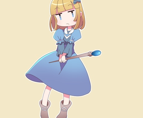 絵本のようなタッチでイラストを制作致します アイコン、ゲーム立ち絵など、ぷにっとかわいく魅せませんか？ イメージ2