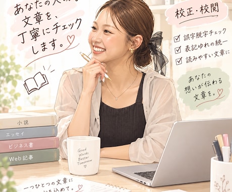 出版社勤務！実績累計450冊あります 出版社4年勤務！毎日校正・校閲しています！(累計約450冊) イメージ1